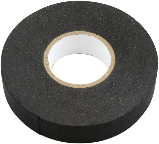Aeroflow Cloth Tape 19mm Wide x 25 Meter Roll - Black Finish  Adhesive Back Electrical Tape