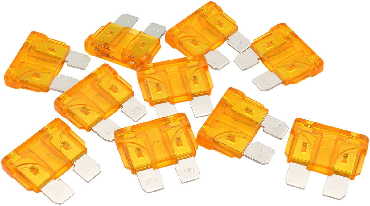 Aeroflow 5 AMP Standard Blade Fuses â€“ 10 Pack  Tan Body Colour