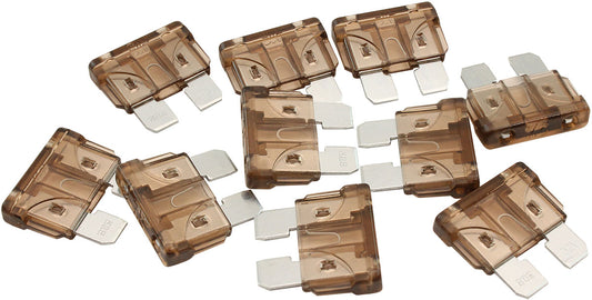 Aeroflow 7.5 AMP Standard Blade Fuses â€“ 10 Pack  Brown Body Colour