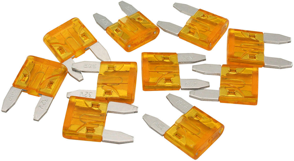 Aeroflow 5 AMP Mini Blade Fuses â€“ 10 Pack  Tan Body Colour