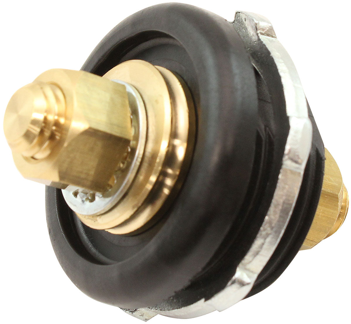 Aeroflow Thru Frame Electrical Bulkhead Terminal - Black  Battery Negative Earth, Sold Individually