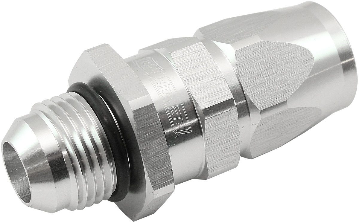 Aeroflow Male AN Swivel Straight Hose End -10AN to -10AN PTFE (Teflon®) Hose End  Silver Finish