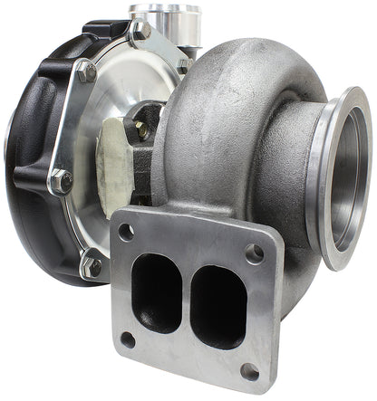 BOOSTED 7875 T4 1.25 Turbocharger 950HP, Hi Temp Black Finish   External Wastegate, T4 Inlet Flange, V-Band Exhaust Flange