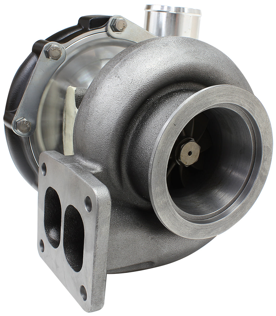 BOOSTED 7875 T4 1.25 Turbocharger 950HP, Hi Temp Black Finish   External Wastegate, T4 Inlet Flange, V-Band Exhaust Flange
