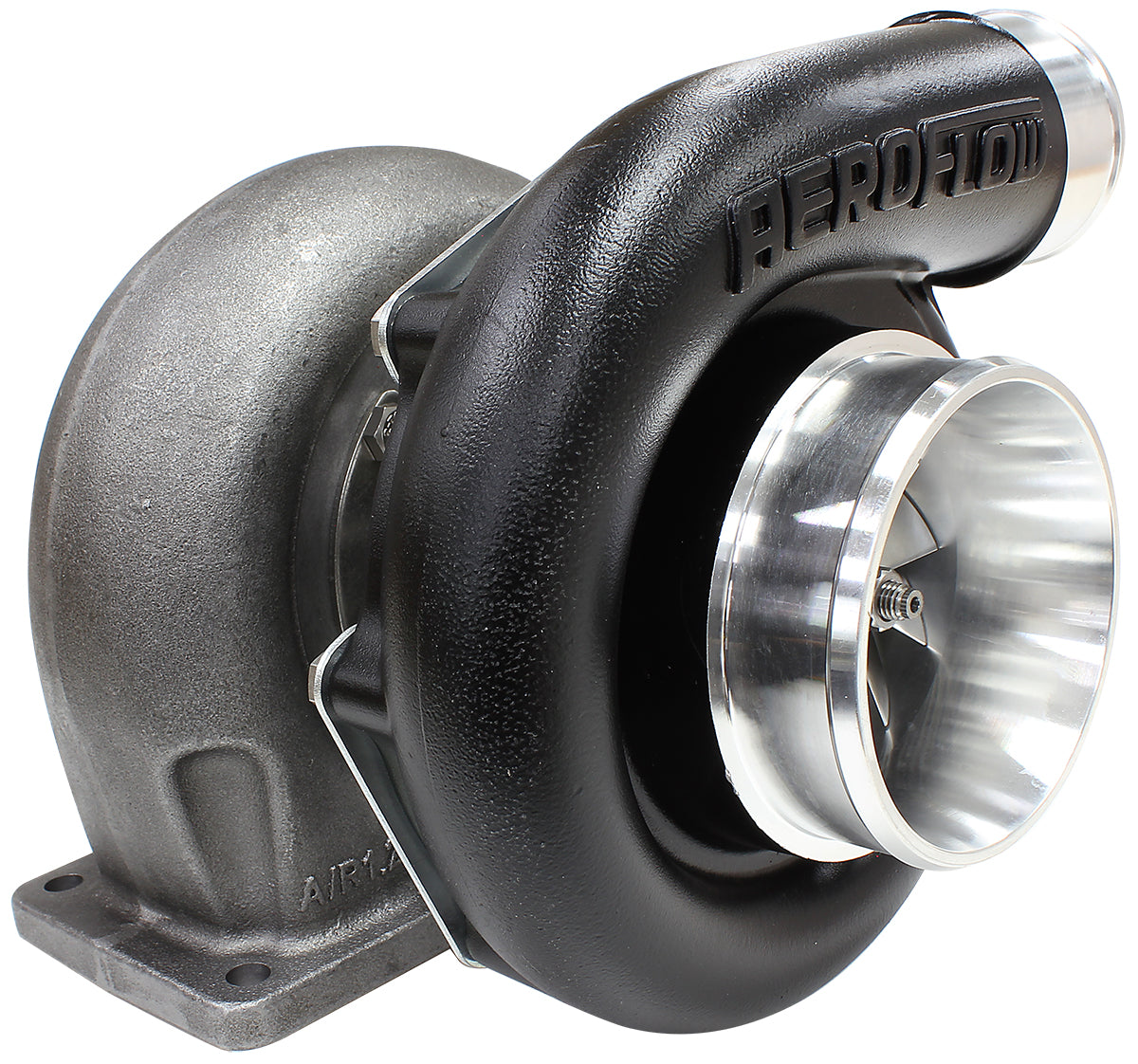 BOOSTED 7875 T4 1.25 Turbocharger 950HP, Hi Temp Black Finish   External Wastegate, T4 Inlet Flange, V-Band Exhaust Flange