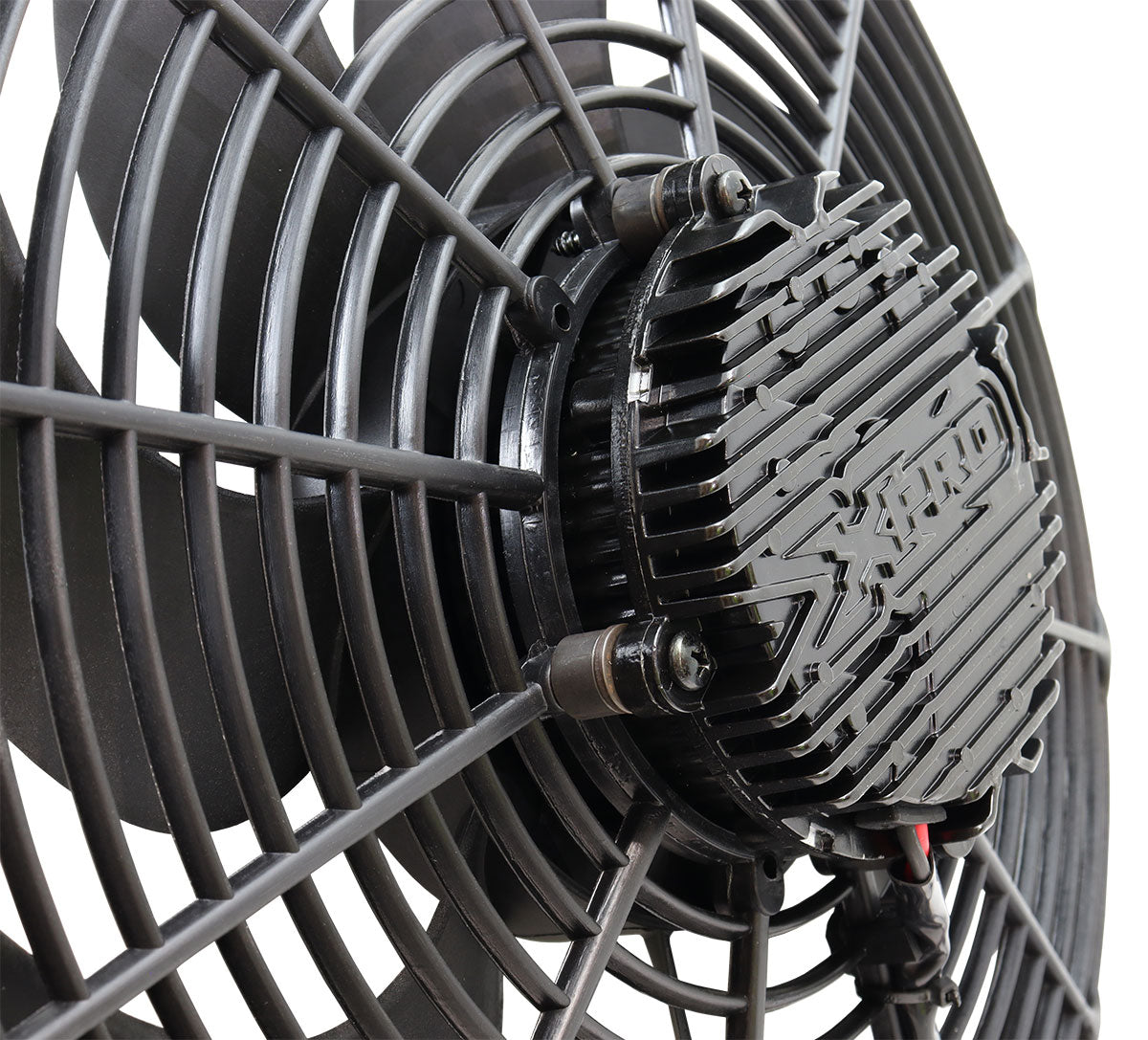 Aeroflow 14" Brushless Electric Fan, Puller Type with Curved Blades  2500 CFM Rating. Non Reversable