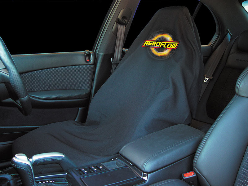 Throw Seat Cover   With Yellow Aeroflow Logo