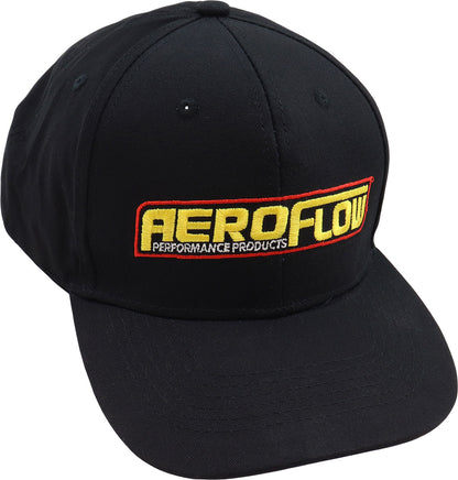 Aeroflow Snapback Cap  Black with Aeroflow Logo