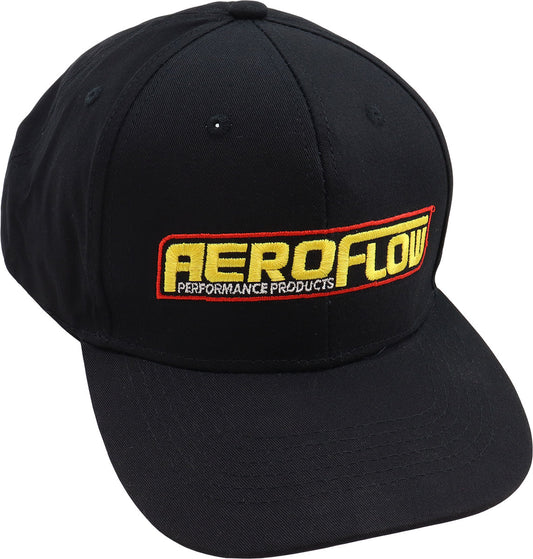 Aeroflow Snapback Cap  Black with Aeroflow Logo