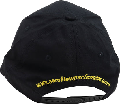 Aeroflow Snapback Cap  Black with Aeroflow Logo