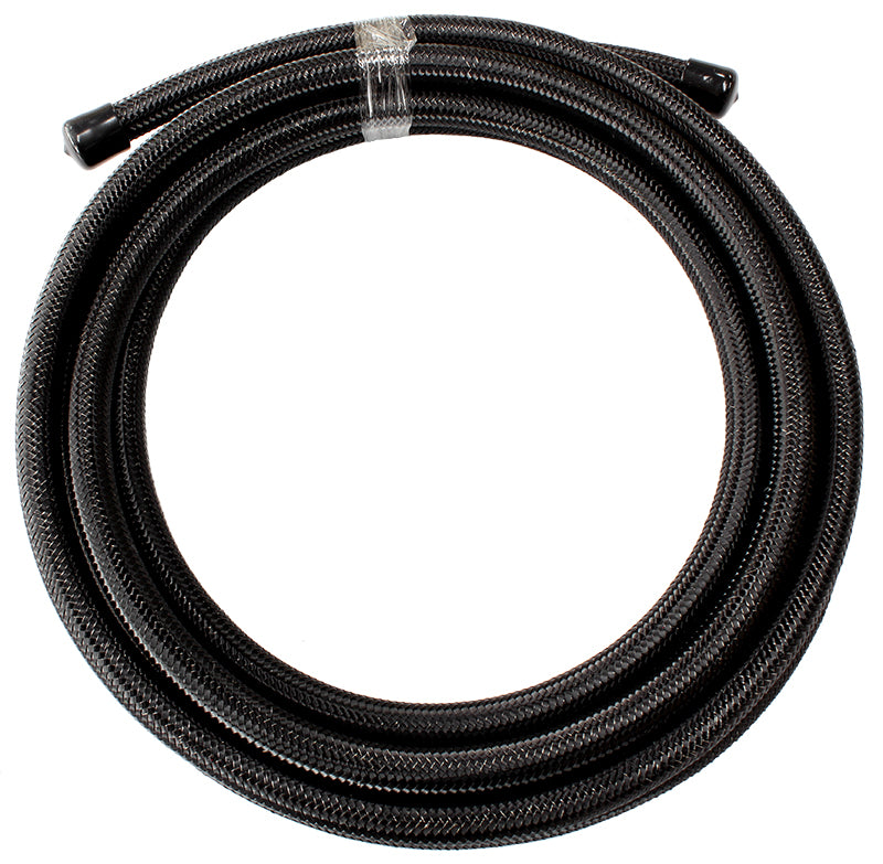 Aeroflow 100 Series Stainless Steel Braided Hose, Black, -5AN  15 Metre Length