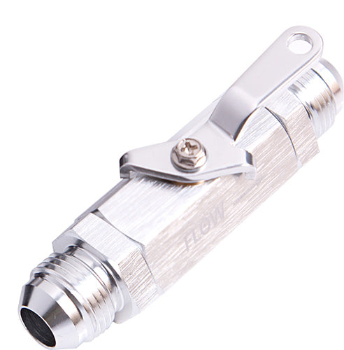 Shut Off Valve -6AN   Silver Finish
