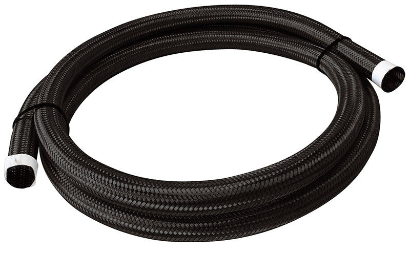 Aeroflow 111 Series Stainless Steel Braided Cover, Black, 21mm I.D  3 Metre Length
