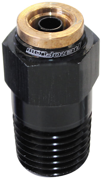 120 Series Straight 1/8" NPT to 1/4" Push to Connect Fitting   Black Finish. Suits 120 Series Nylon Hose
