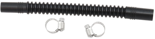 Aeroflow In-Tank Conversion 5/16" to 3/8" Flexible Nylon Fuel Hose - 150mm Length  Corrugated Design, includes two stainless steel clamps