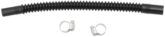 Aeroflow In-Tank Conversion 5/16" to 3/8" Flexible Nylon Fuel Hose - 200mm Length  Corrugated Design, includes two stainless steel clamps
