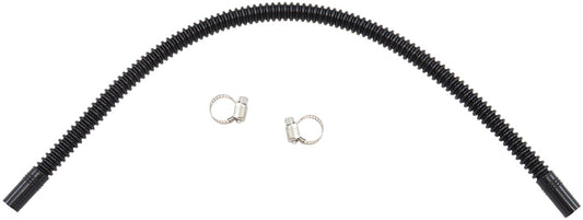 Aeroflow In-Tank Conversion 5/16" to 3/8" Flexible Nylon Fuel Hose - 400mm Length  Corrugated Design, includes two stainless steel clamps
