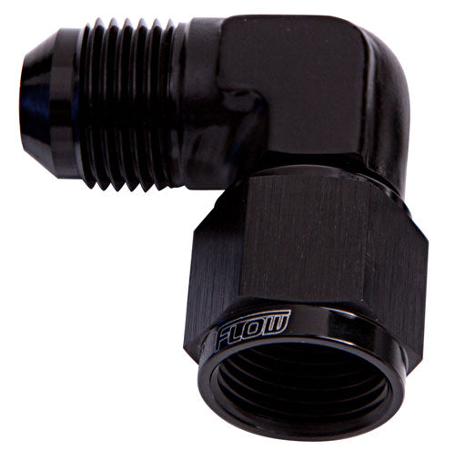 90° Female/Male Flare Swivel -10AN   Black Finish