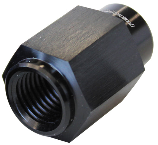 Fuel Pressure Gauge Adapter   GM LS Series Engines, -4AN female to 1/8" NPT, Black finish