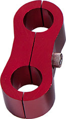 Billet Aluminium Dual Hose Separators     7/16" I.D., Red Finish