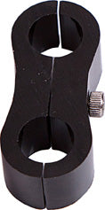 Billet Aluminium Dual Hose Separators     9/16" I.D., Black Finish