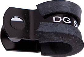 Cushioned P-Clamps 1-3/4" (44.5mm)I.D - Black Finish   Sold As A 5 Pack