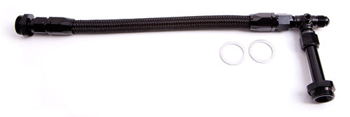 Carburettor Inlet Rail Kit -6AN   Black Finish. Suits Holley Dual Fuel Line With Single Or Dual Metering Block