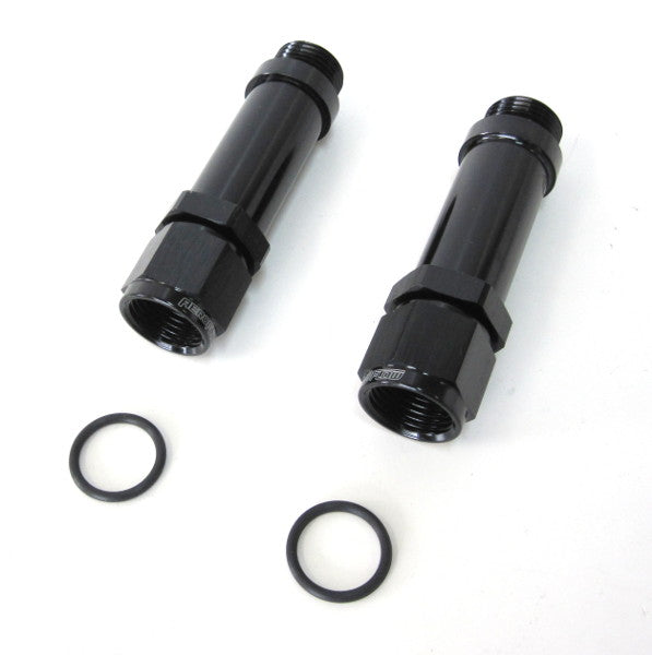 Female Carburettor Inlet Adapter   Holley Ultra HP, -8 AN, Black Finish, 2 per package