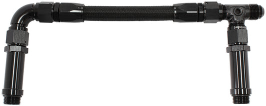 Carburettor Inlet Rail Kit -8AN Ultra HP   Black Finish. Suits Holley Ultra HP Aluminium Series Fuel Line