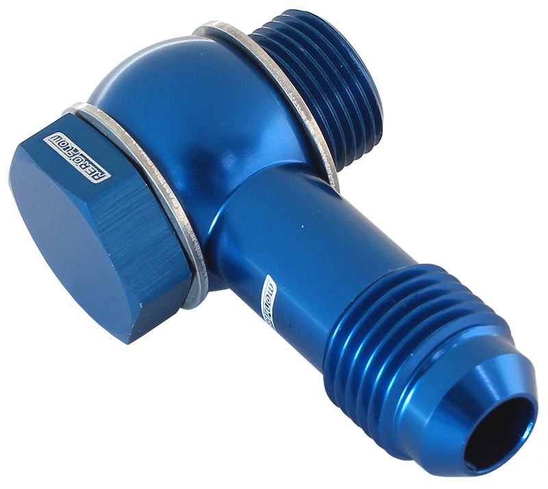 FiTech EFI Fuel Inlet Banjo -6AN  Blue Finish. Suits FiTech EFI Throttle Bodies