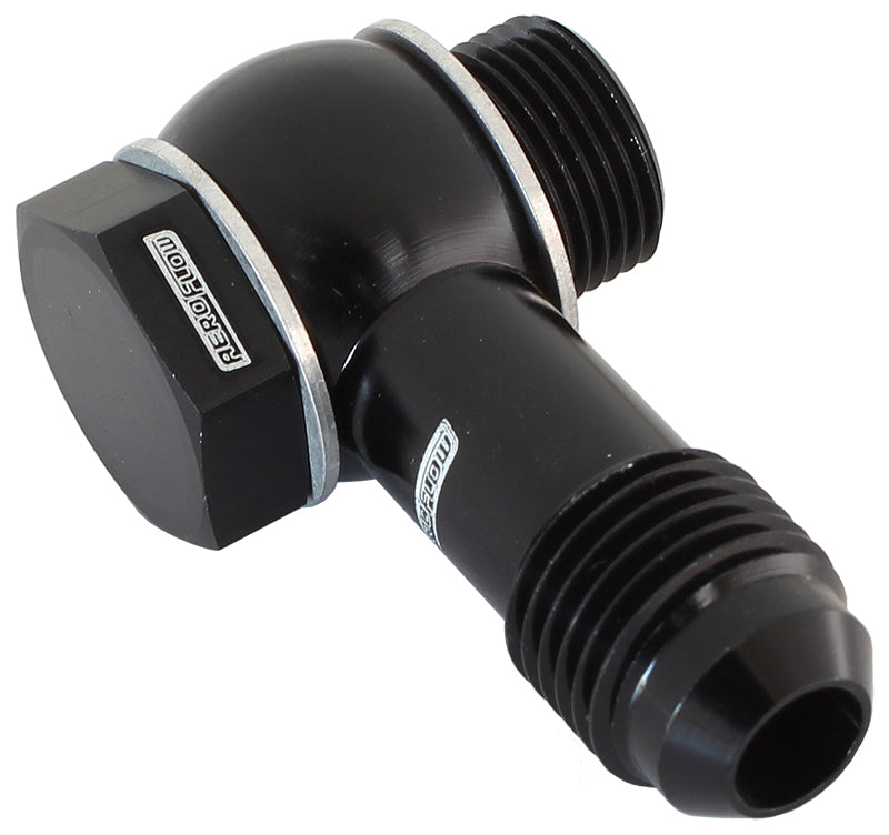 FiTech EFI Fuel Inlet Banjo -6AN  Black Finish. Suits FiTech EFI Throttle Bodies