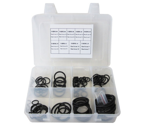 Viton Rubber O-Ring Kit suit -3AN to -16AN   Kit Contains 10 of Each Size