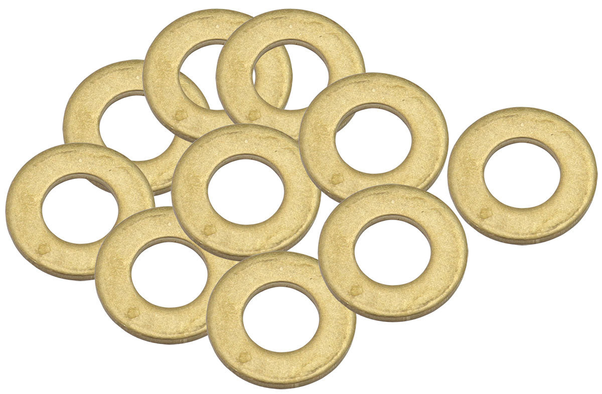 Metric Brass Washers 6mm I.D, 12mm O.D    10 Pack