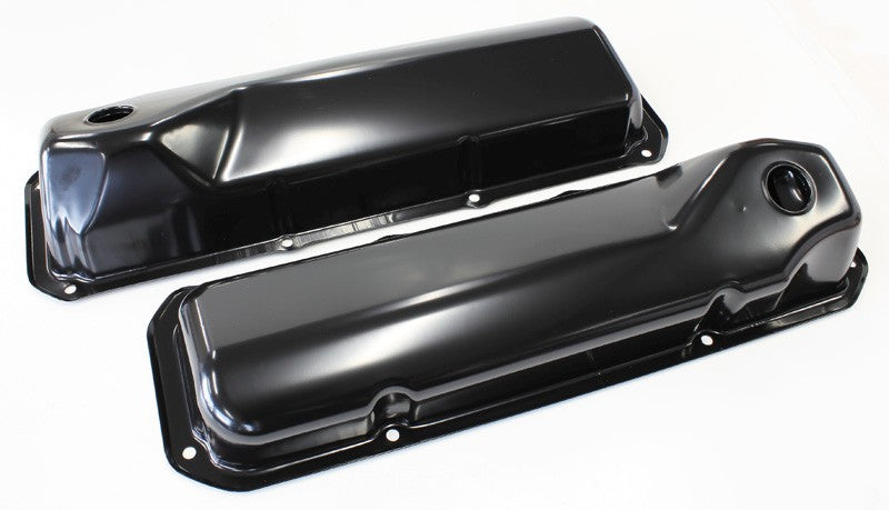 Black Steel Valve Covers  Suit Ford 302-351 Cleveland Without Aeroflow Logo