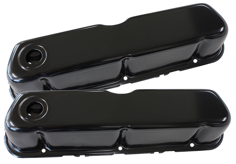 Black Steel Valve Covers  Suit Ford 289-302-351 Windsor Without Aeroflow Logo