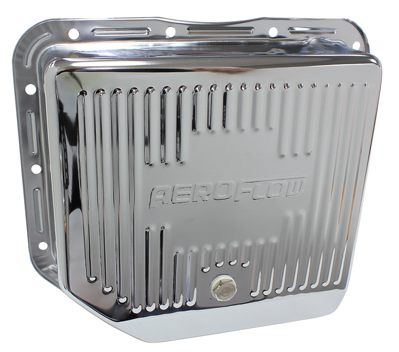 Chrome Transmission Pan  Suit GM TH350, Deep Pan With Drain Plug