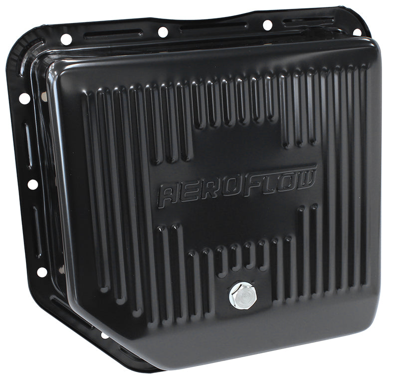 Black Transmission Pan  Suit GM TH350, Deep Pan With Drain Plug