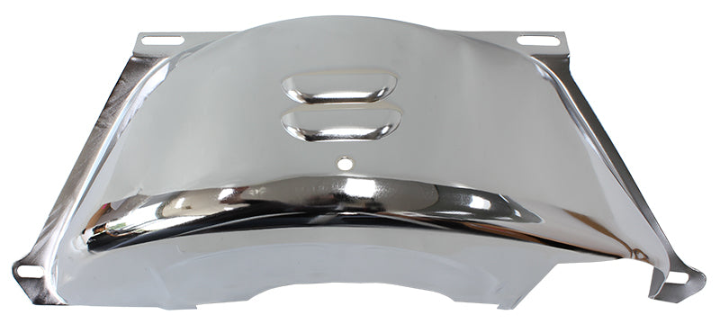Flywheel Dust Cover - Chrome  Suit GM TH350-400 With SB & BB Chev