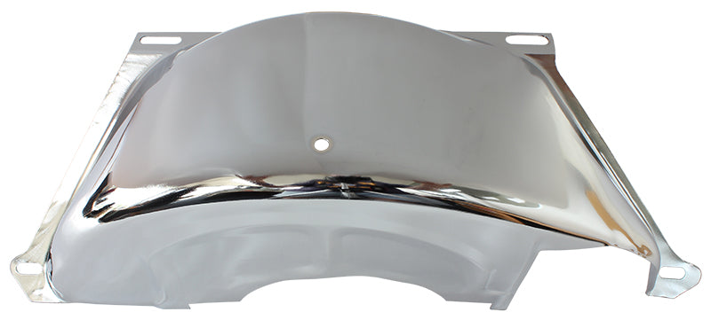 Flywheel Dust Cover - Chrome  Suit GM 700 With SB & BB Chev