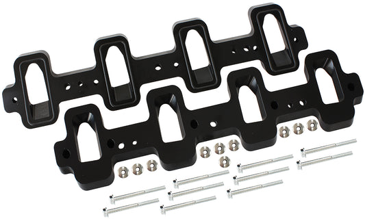GM LS Rectangle Port to Cathedral Port Aluminium Intake Adapters   Different length intake manifold bolts may be required(not included)