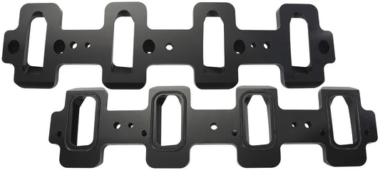 GM LS Cathedral Port to Rectangle Port Aluminium Intake Adapters   Different length intake manifold bolts may be required(not included)