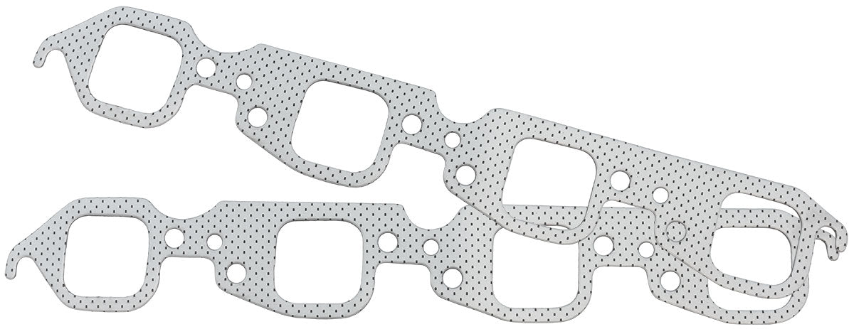 Aeroflow Perforated Steel Exhaust Gasket Set  Suit Big Block Chevy 1.92" x 1.87" Port