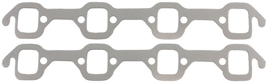 Aeroflow Small Block Ford Windsor Perforated Steel Exhaust Gaskets  1.30" x 1.54" Port