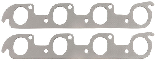 Aeroflow Ford Cleveland 2V Perforated Steel Exhaust Gaskets  1.60" x 1.99" Port
