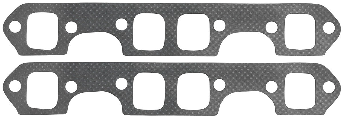Aeroflow Holden V8 253 308 Perforated Steel Exhaust Gaskets  1.22" x 1.41" Port
