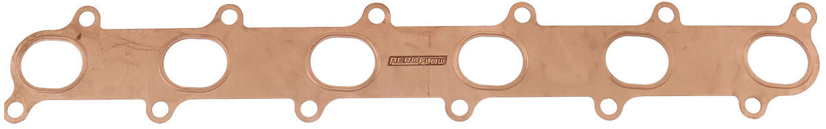Aeroflow Ford Falcon Barra Copper Embossed Exhaust Gasket    1.39" x 1.75" Port Size