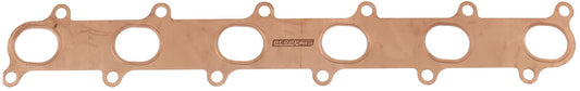 Aeroflow Ford Falcon Barra Copper Embossed Exhaust Gasket    1.39" x 1.75" Port Size