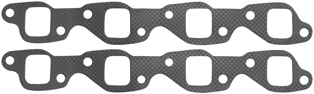 Aeroflow Holden 304 Perforated Steel Exhaust Gaskets  1.29" x 1.51" Port