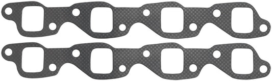 Aeroflow Holden 304 Perforated Steel Exhaust Gaskets  1.29" x 1.51" Port