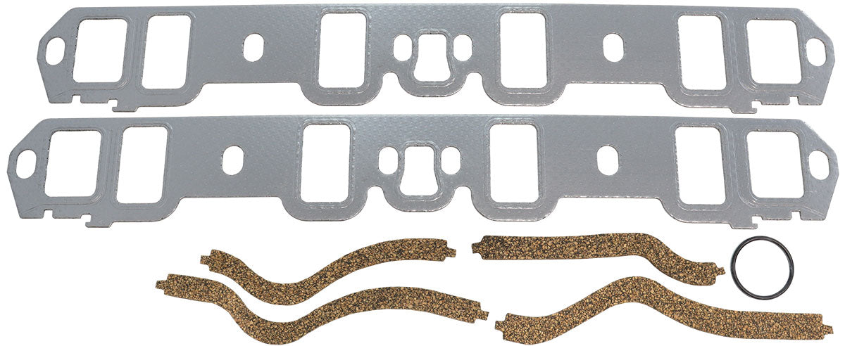 Aeroflow Graphite Intake Manifold Gasket Set  Suit Small Block Ford Windsor 1.10" x 1.95" Port